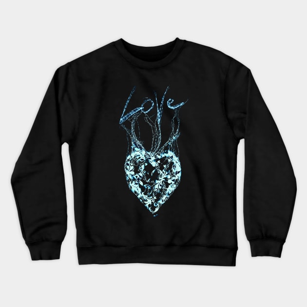 Love water heart Crewneck Sweatshirt by Interium